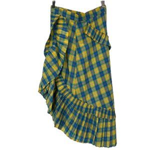 Sunyuer Studio Plaid Asymmetrical Skirt